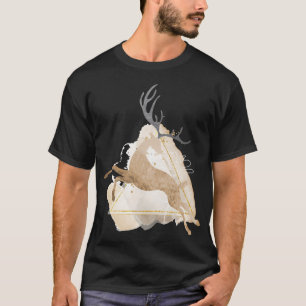 T-shirt Poursuivant de fesses de flétan. Création drôle de