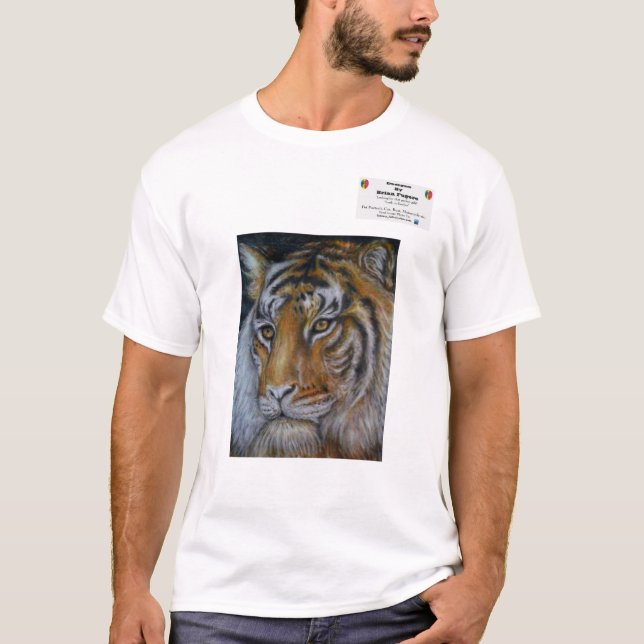 T-shirt poursuivez les portraits, portrait de chien, (Devant)
