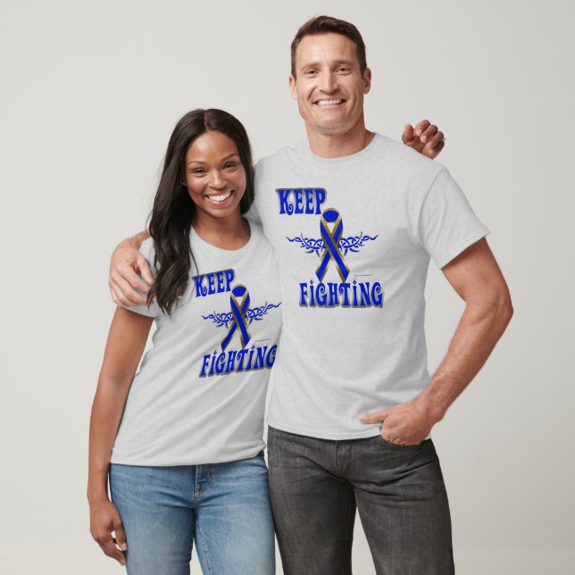 T-shirt Poursuivre la lutte contre le cancer du côlon T-sh (Unisexe)