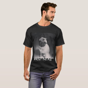 T-shirt Pousse noire et blanche