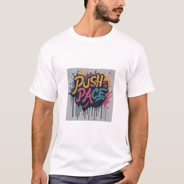 T-shirt Pousser le rythme (Devant)