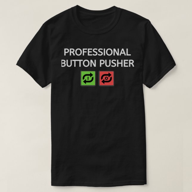 T-shirt Pousseuse à boutons professionnelle 1  (Design devant)