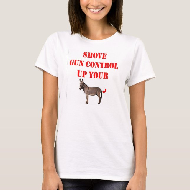 T-SHIRT POUSSEZ LE CONTRÔLE DES ARMES (Devant)
