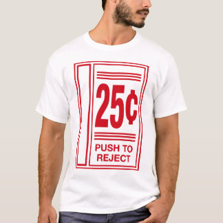 T-shirt poussez pour rejeter le jeu vidéo drôle de jeu