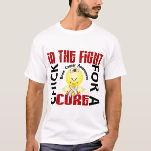 T-shirt Poussin dans le cancer de l'os de combat