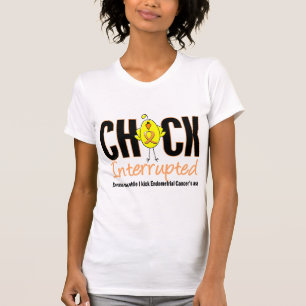 T-shirt Poussin de cancer du corps utérin interrompu