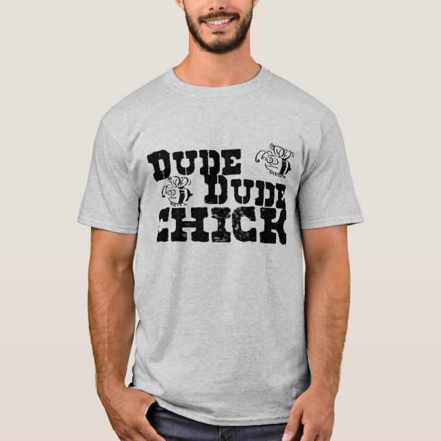 T-shirt Poussin de type de type (Devant)