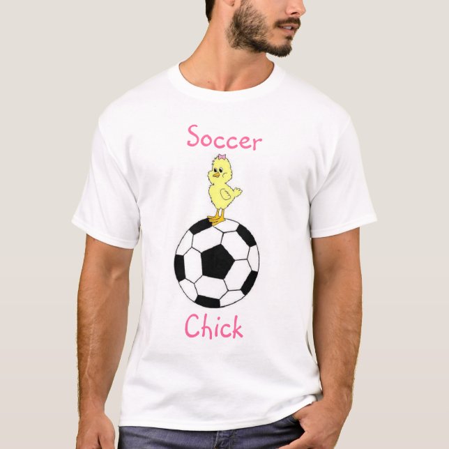 T-shirt poussin du football (Devant)