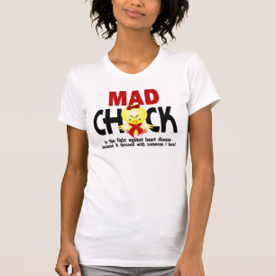 T-shirt Poussin fou dans la maladie cardiaque de combat