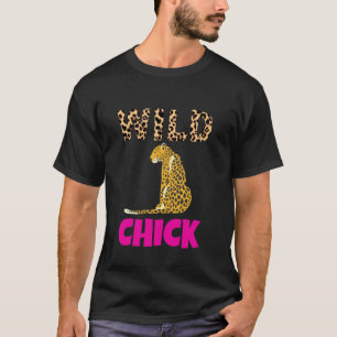T-shirt Poussin sauvage,Chat tigre Lion Jaguar Jungle,Anim