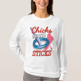 T-shirt 'Poussins avec bâtons'