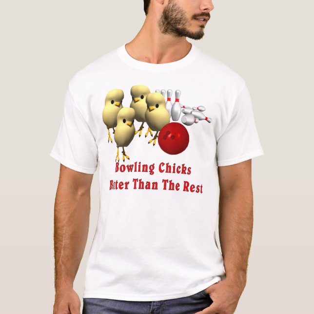 T-shirt Poussins de bowling (Devant)