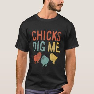 T-shirt Poussins de Pâques pour enfants M'adorent Rétr