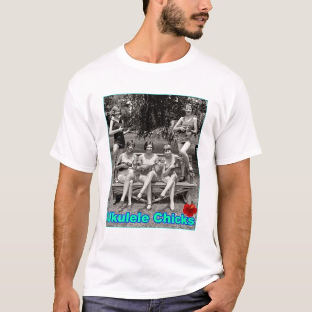 T-shirt Poussins d'ukulélé (Devant)