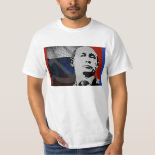 T-shirt Poutine avec drapeau russe