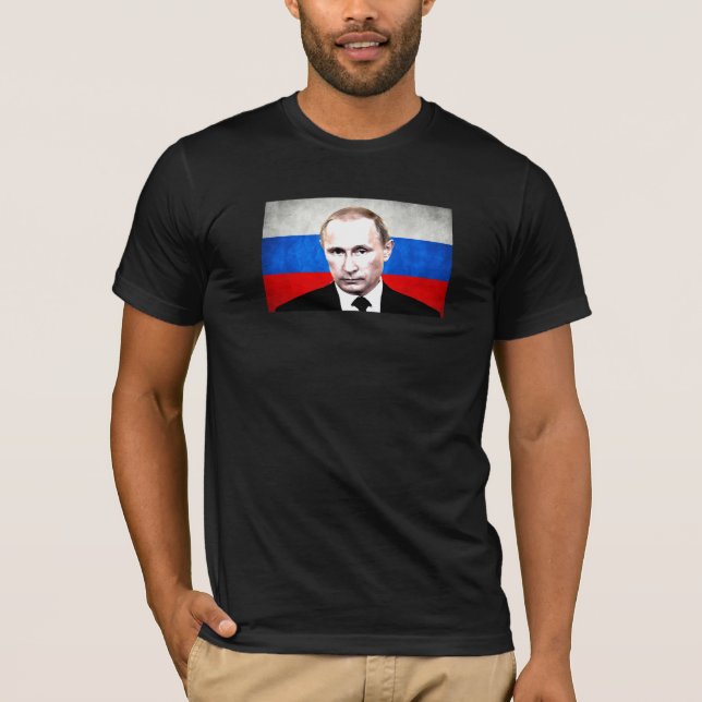 T-shirt Poutine avec le drapeau (Devant)