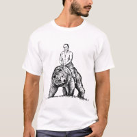 Poutine joue le rôle d'ours en Russie