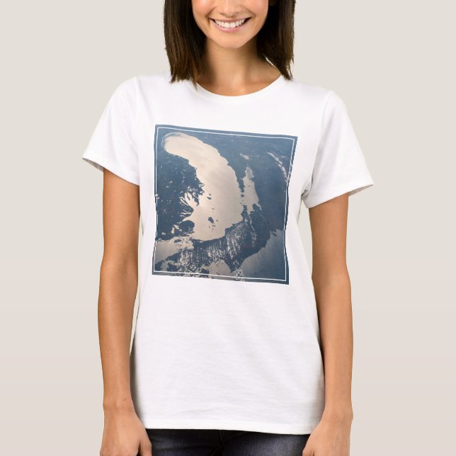 T-shirt Poutres Sunglint Au Bord Du Lac Michigan (Devant)