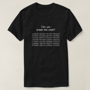 T-shirt "Pouvez vous déchiffrer le code ?" + Ensemble de