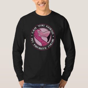T-shirt Pouvez-Vous Deviner Mon Flamant rose Couleur Préfé