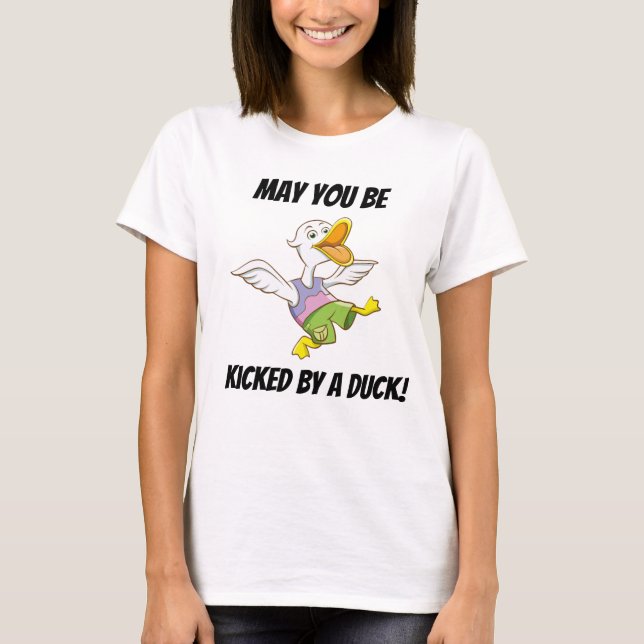 T-shirt Pouvez vous être donnés un coup de pied par le (Devant)