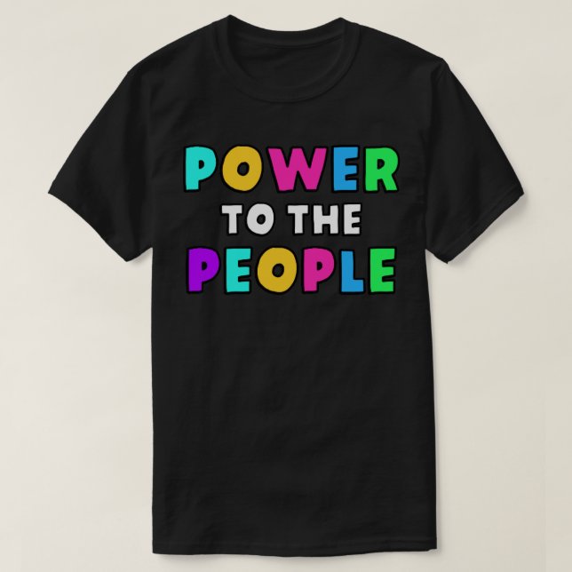 T-shirt Pouvoir Au Peuple6 (Design devant)