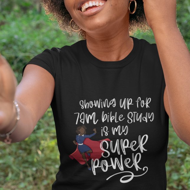 T-shirt POUVOIR SUPER SOEUR (Peau foncée) de 7h (Créateur téléchargé)