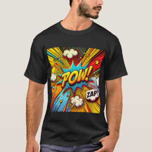 T-shirt POW ! ZAP ! Mot d'action comique - Design amusant