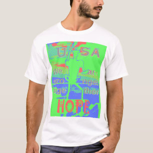 T-shirt Power ECO USA Hillary Hope Nous sommes plus forts 