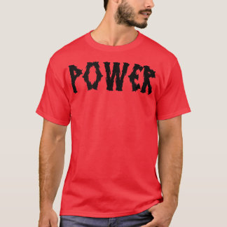 T-shirt Power Gym Fitness entraînement Bodybuilding Motiva