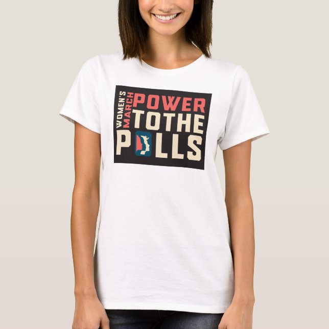 T-shirt Power & Progress : Marche des femmes Alliance Stor (Devant)