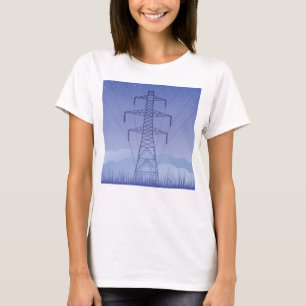 T-shirt Power Pylons Starry Sky