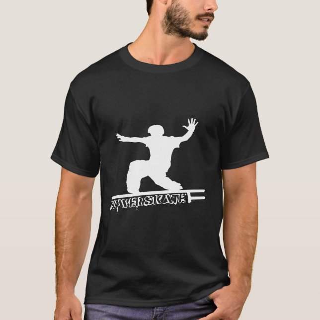 T-shirt Power Skate Skateboard Hommes Garçons Skateboard S (Devant)