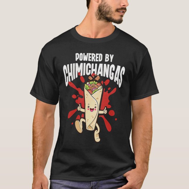 T-shirt Powered By Chimichangas (Devant)