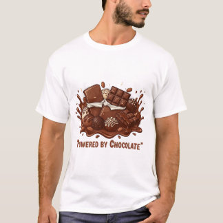 T-shirt Powered by Chocolate – National Chocolates Day Art