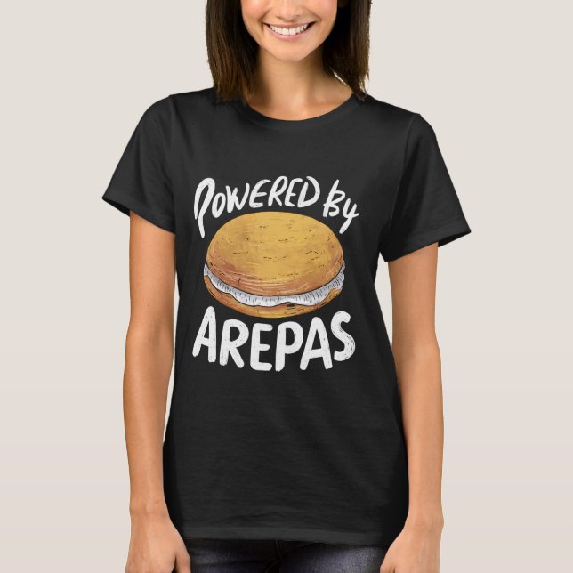 T-SHIRT POWERED PAR AREPAS (Devant)