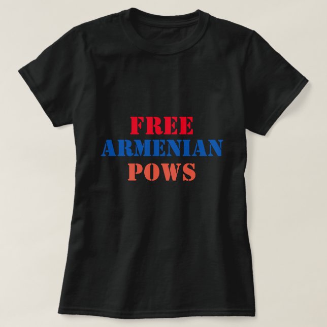 T-shirt Pows arménien libre (Design devant)