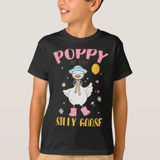T-shirt Ppy Of The Silly Goose First Birthday Family Match (Devant)