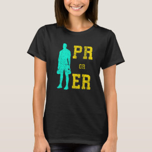 T-shirt PR ou ER Haltérophilie Culturisme Fitness Gym Pr