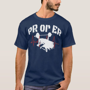 T-shirt PR Ou Er Poids Bodybuilding Fitness Gym
