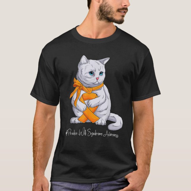 T-shirt Prader Willi Syndrome Awareness Month Orange Ribbo (Devant)