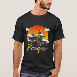T-shirt Prague République tchèque Europe Tchécoslovaquie T