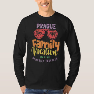 T-shirt Prague République Tchèque Famille Vacances Corresp