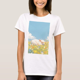 T-shirt Prairie de sommeil d'alpaga
