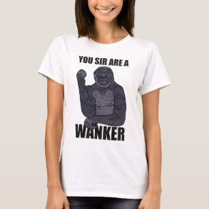 T-shirt Prank Wanker Gorilla mème Wanker