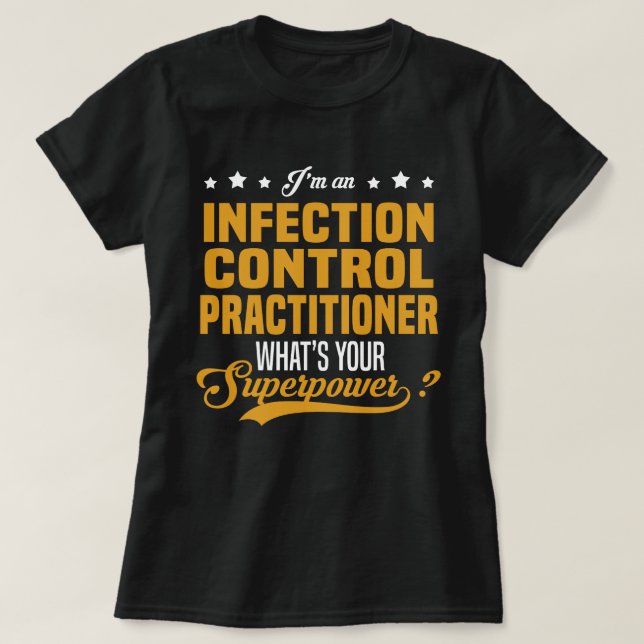 T-shirt Praticien en prévention des infections (Design devant)