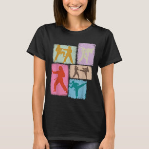 T-shirt Praticienne de karaté Collage Femmes Enfants Sense
