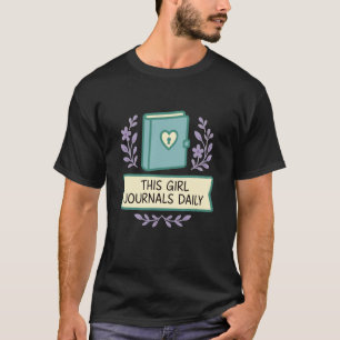 T-shirt Pratique de journalisme de pleine conscience Soins