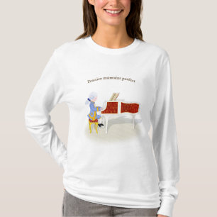 T-shirt Pratique Maintient Parfait Mozart Jouer Piano
