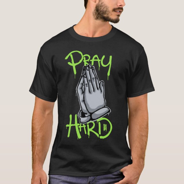 T-shirt Praying Hands streetwear (Devant)
